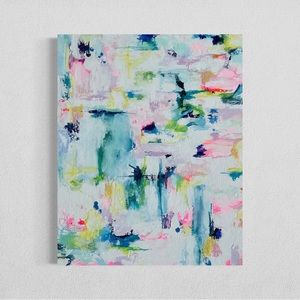 24x30" Original painting for sale by artist, preppy wall decor, pastel art